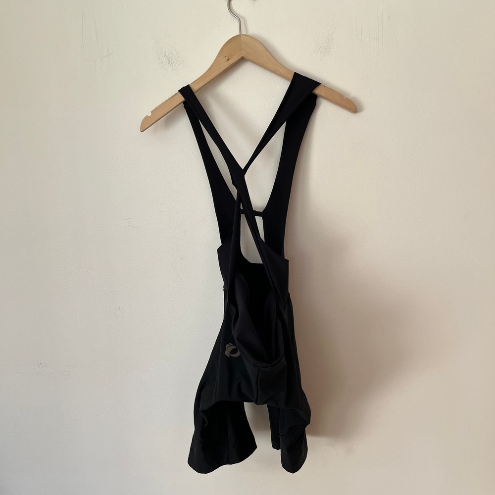 Pearl Izumi Black Cycling Bib Shorts with Padded Chamois and Mesh Straps